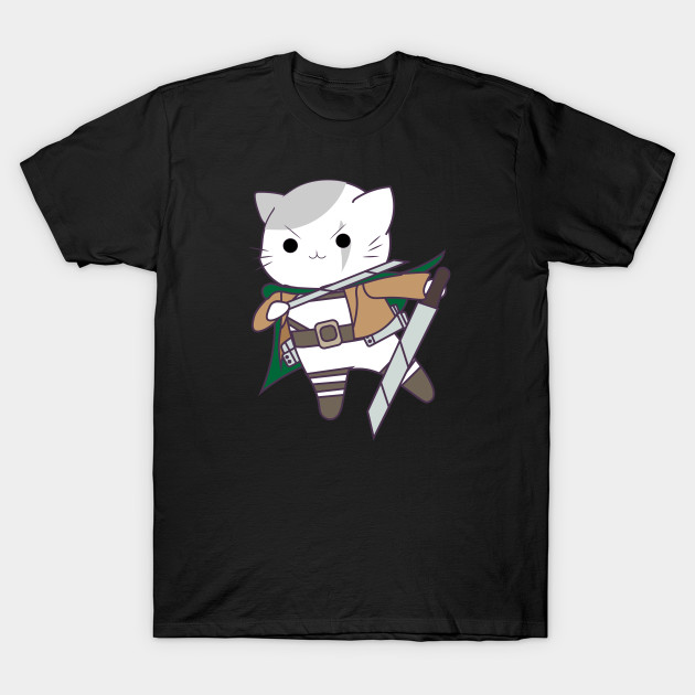 Levi Cat Attack On Titan Attack On Titan T Shirt Teepublic