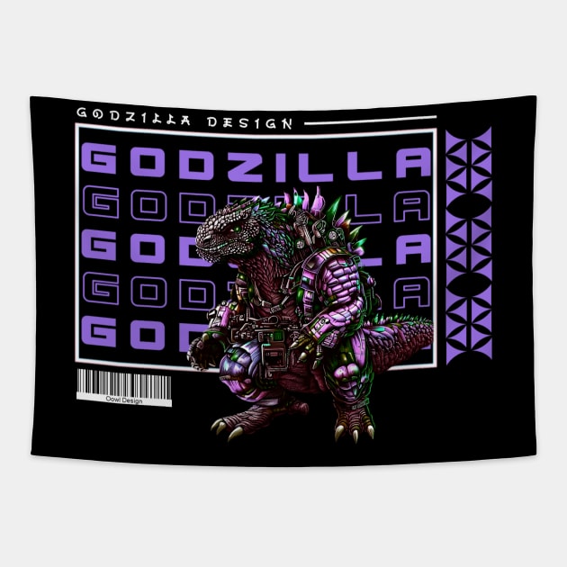 Godzilla Tapestry by Oowl Design