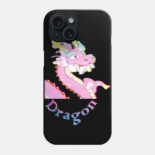 Golden Years of the Dragon Phone Case by LycheeDesign