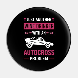 Wine Drinker Autocross Pin