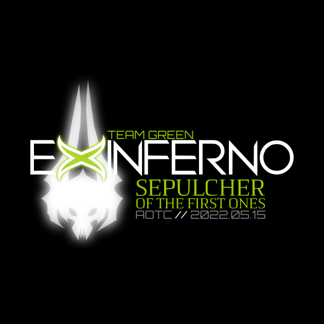 Team Green AOTC Sepulcher of the First Ones T-Shirt (BLACK) by Ex Inferno