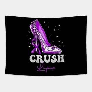 Crush Lupus Warrior Lupus Awareness Month Purple Tapestry