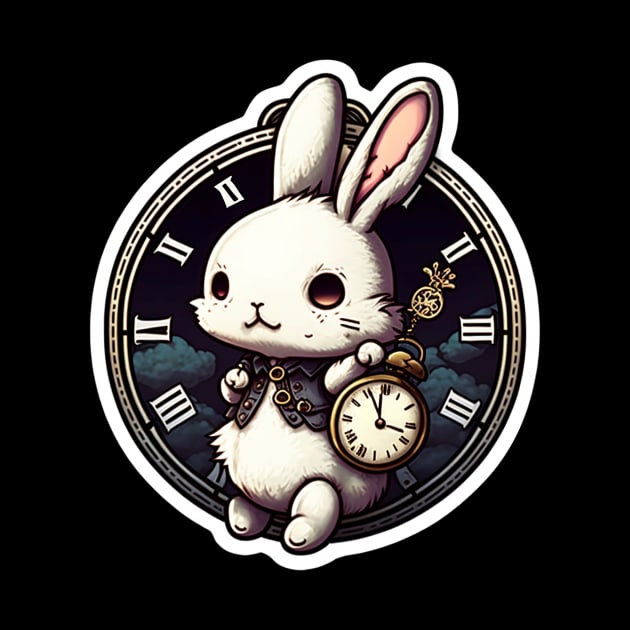 Kawaii White Rabbit II by 20th Century Tees