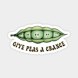 Give peas a chance Magnet