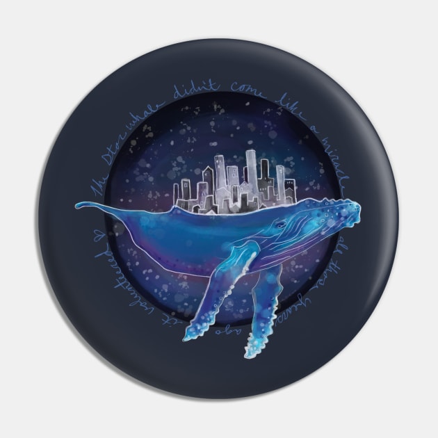 Star Whale Pin by Aloe Artwork