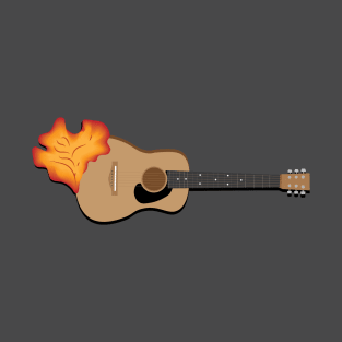 Guitar with a Flower on the Side T-Shirt