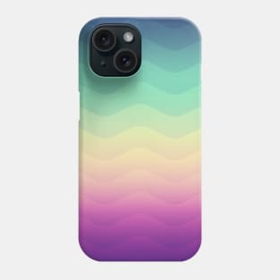 Abstract Geometric  Candy / Rainbow Waves Pattern (Multi Color) Phone Case