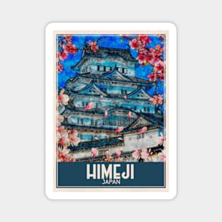 Himeji Japan Travel Art Magnet