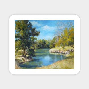 Castlereagh River, Coonabarabran (oil version) Magnet