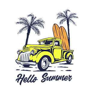 classic car - beach life - surfing life - hawaii - summer best gift ida - vintage car T-Shirt