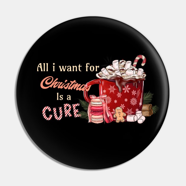 All I Want For Christmas Is A Cure Pin by Yourfavshop600