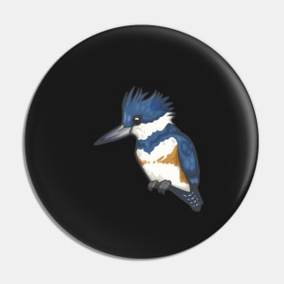 Belted Kingfisher Pin