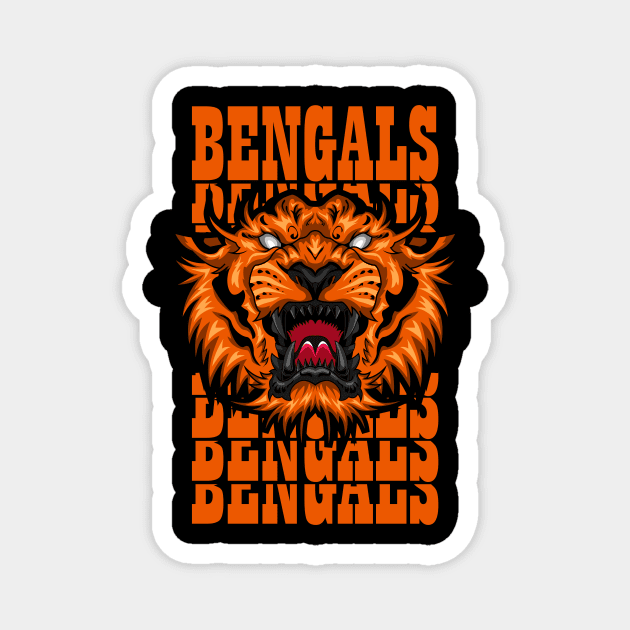 Cincinnati Bengals Magnet by SHINIGAMII