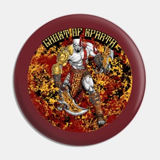 Ghost Of Sparta Graphic Pin