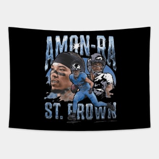 Amon-Ra St. Brown Detroit Vintage Tapestry