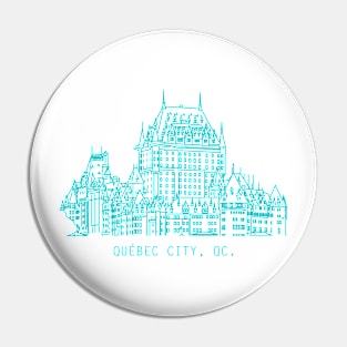 Québec City skyline v1 Pin