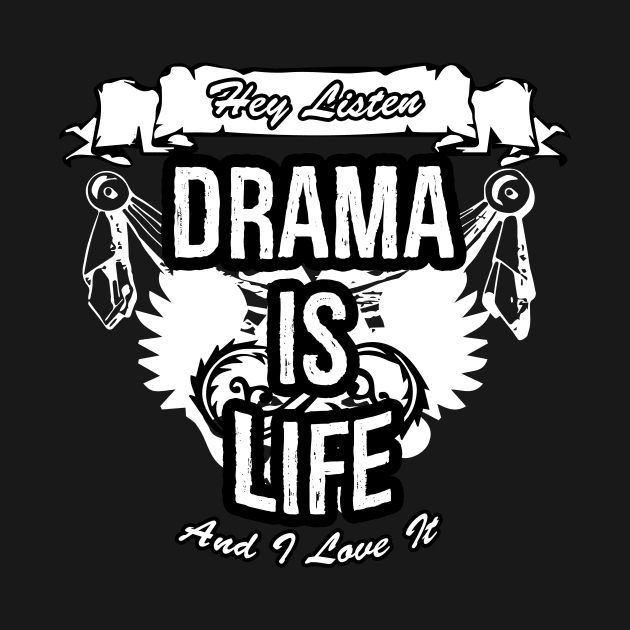 Drama Is Life Creative Job Typography Design by Stylomart