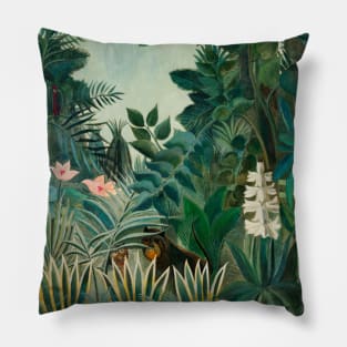 Henri Rousseau The Equatorial Jungle Pillow