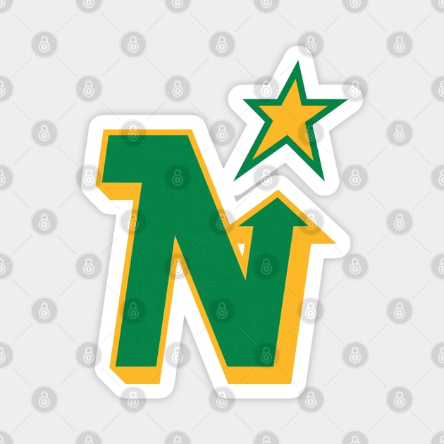 Defunct Minnesota North Stars Hockey 1991 Magnet by LocalZonly