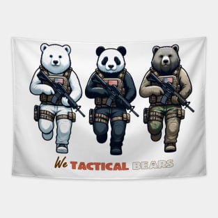 We Tactical Bears Tapestry