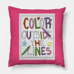 Color Outside The Lines Pillow