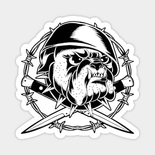 Traditional Tattoo Bulldog 2 Magnet