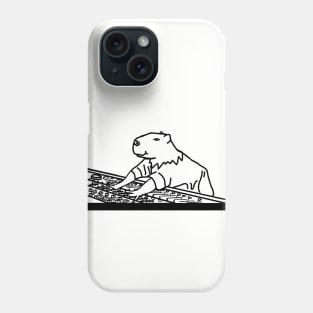 Capybara the Music Producer Phone Case