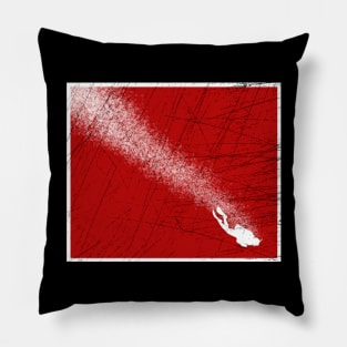 Diver Below (Distressed) Pillow