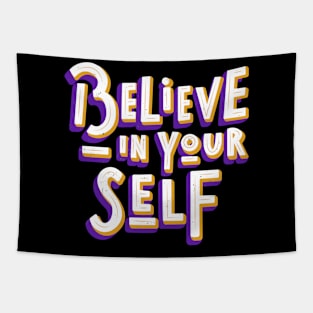 Believe In Yourself Motivation Inspiration Quote Tapestry