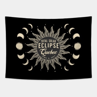 Total Solar Eclipse Quebec Canada April 2024 Tapestry