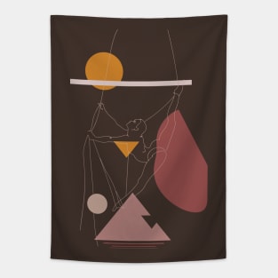 Aerialist Minimal Art Tapestry