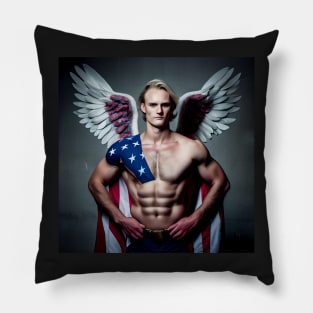 United States of America as a Superhero #2 Pillow