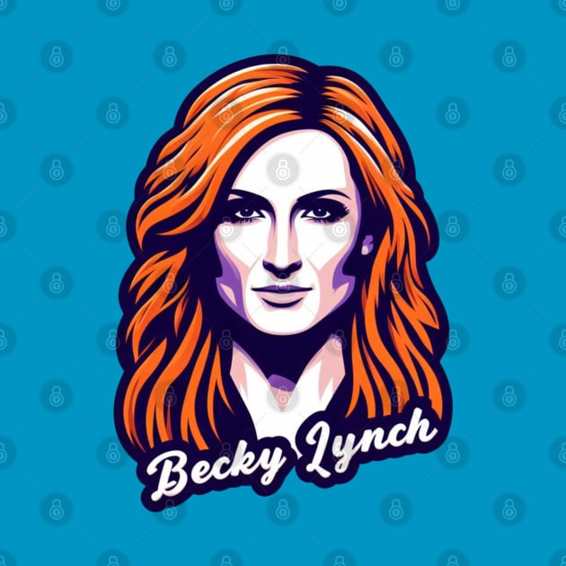 Becky Lynch Portrait by Tiger Mountain Design Co.
