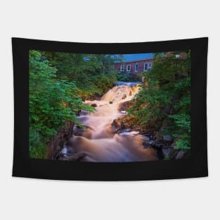 Powwow River smooth Amesbury MA Waterfall Tapestry