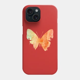 Orange butterfly art Phone Case