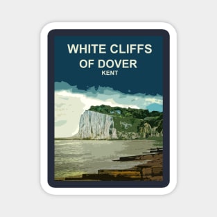 White Cliffs of Dover, Kent, England. British coast Magnet