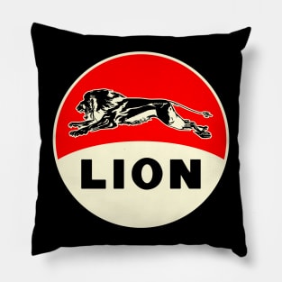 Lion Gasoline vintage sign reproduction Pillow