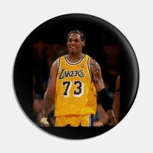 Dennis Rodman in Lakers Pin