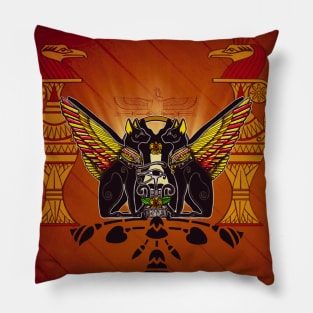 Wonderful egyptian cats Pillow