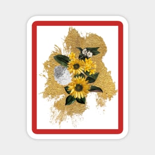Golden Bouquet Magnet