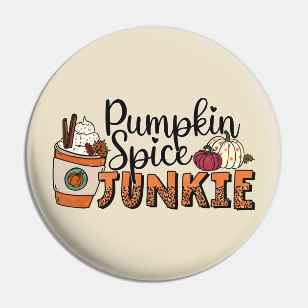 Pumpkin Spice Junkie Pin by CB Creative Images