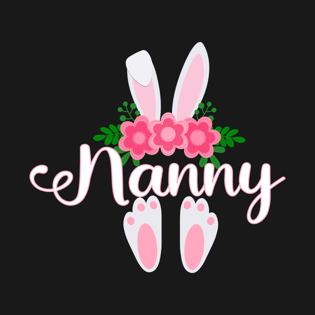 EASTER BUNNY NANNY FOR HER - MATCHING EASTER SHIRTS FOR WHOLE FAMILY by KathyNoNoise