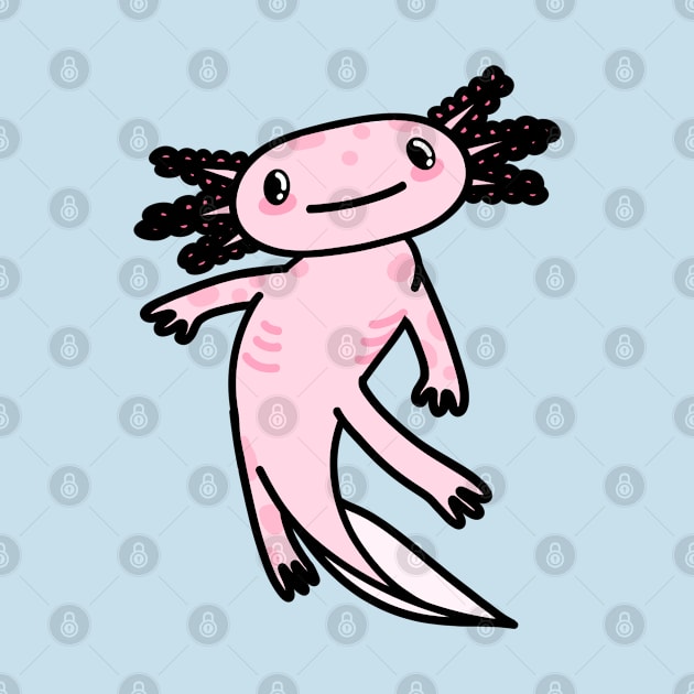 Happy axolotl by Astroparticule