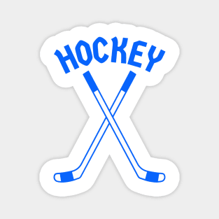 HOCKEY CROSSED STICKS LOGO Magnet