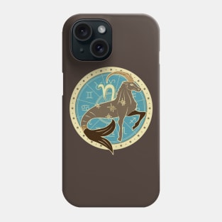 Vintage Capricorn Zodiac Art Phone Case