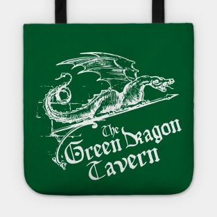 Green Dragon Tavern, White, Transparent Background Tote