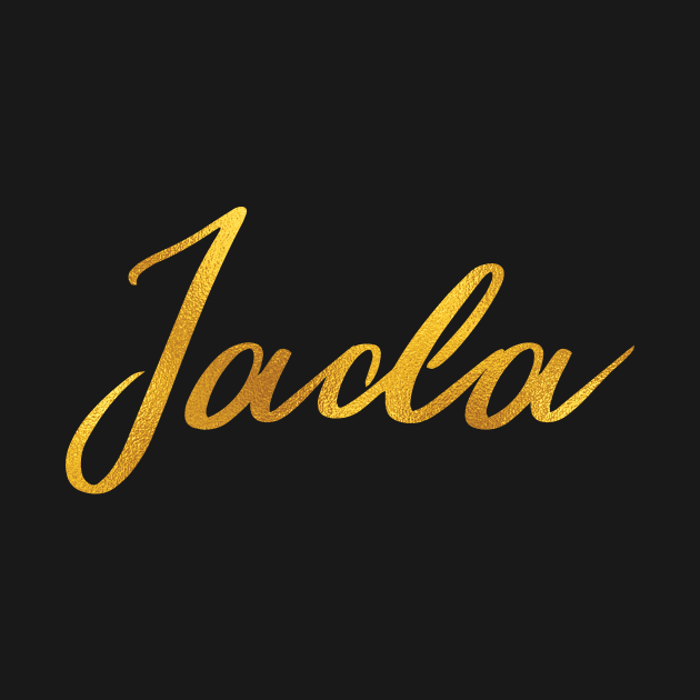 Jada Name Hand Lettering in Faux Gold Letters by Pixel On Fire