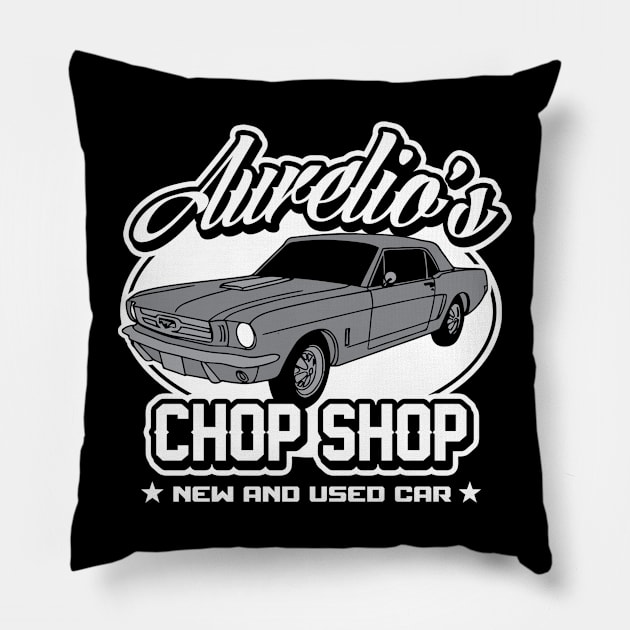 Aurelio's chop shop Pillow by buby87