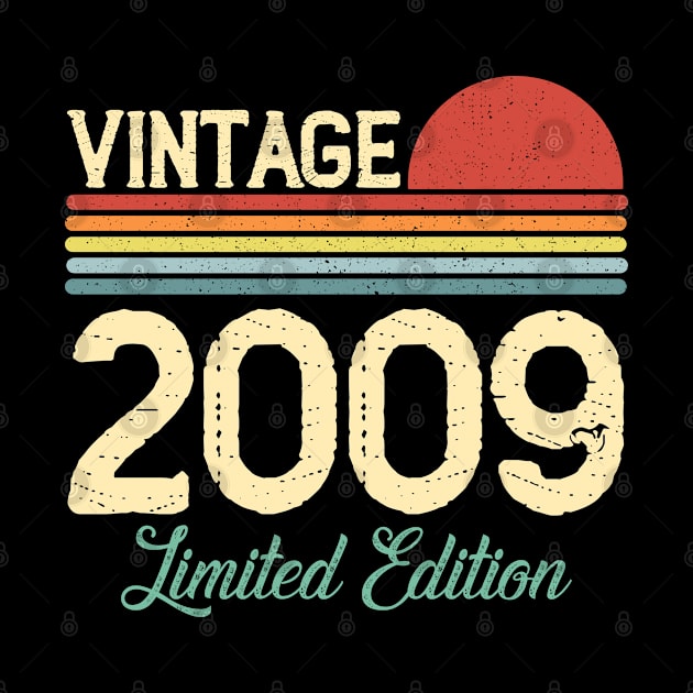 Vintage 2009 Limited Edition Birthday Gift Men Women Retro by Boneworkshop