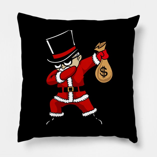 Rich Santa Dab Pillow by XXII Designs